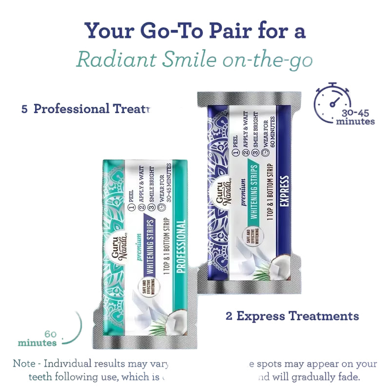 Coconut Oil White Strips Coconut Oil White Strips Clean Teeth Remove Stains Oral Hygiene Care Professional Effects White Teeth