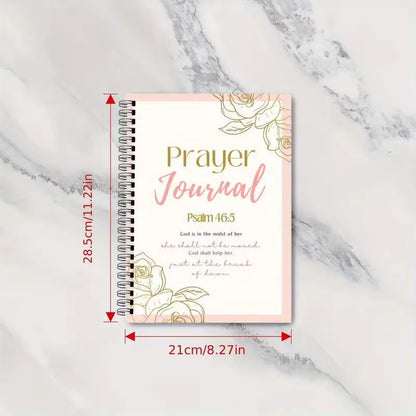 105-Page Prayer Journal with Bible Study & Gratitude Tracker Notebook Daily Planner Spiritual Growth Journal Guided Goal Planner