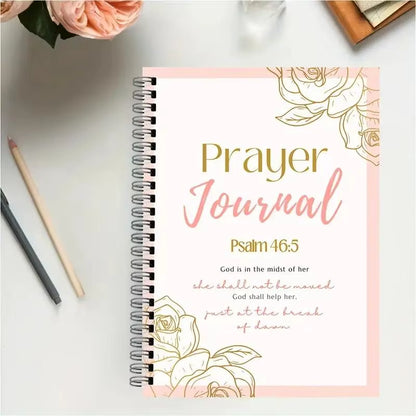 105-Page Prayer Journal with Bible Study & Gratitude Tracker Notebook Daily Planner Spiritual Growth Journal Guided Goal Planner